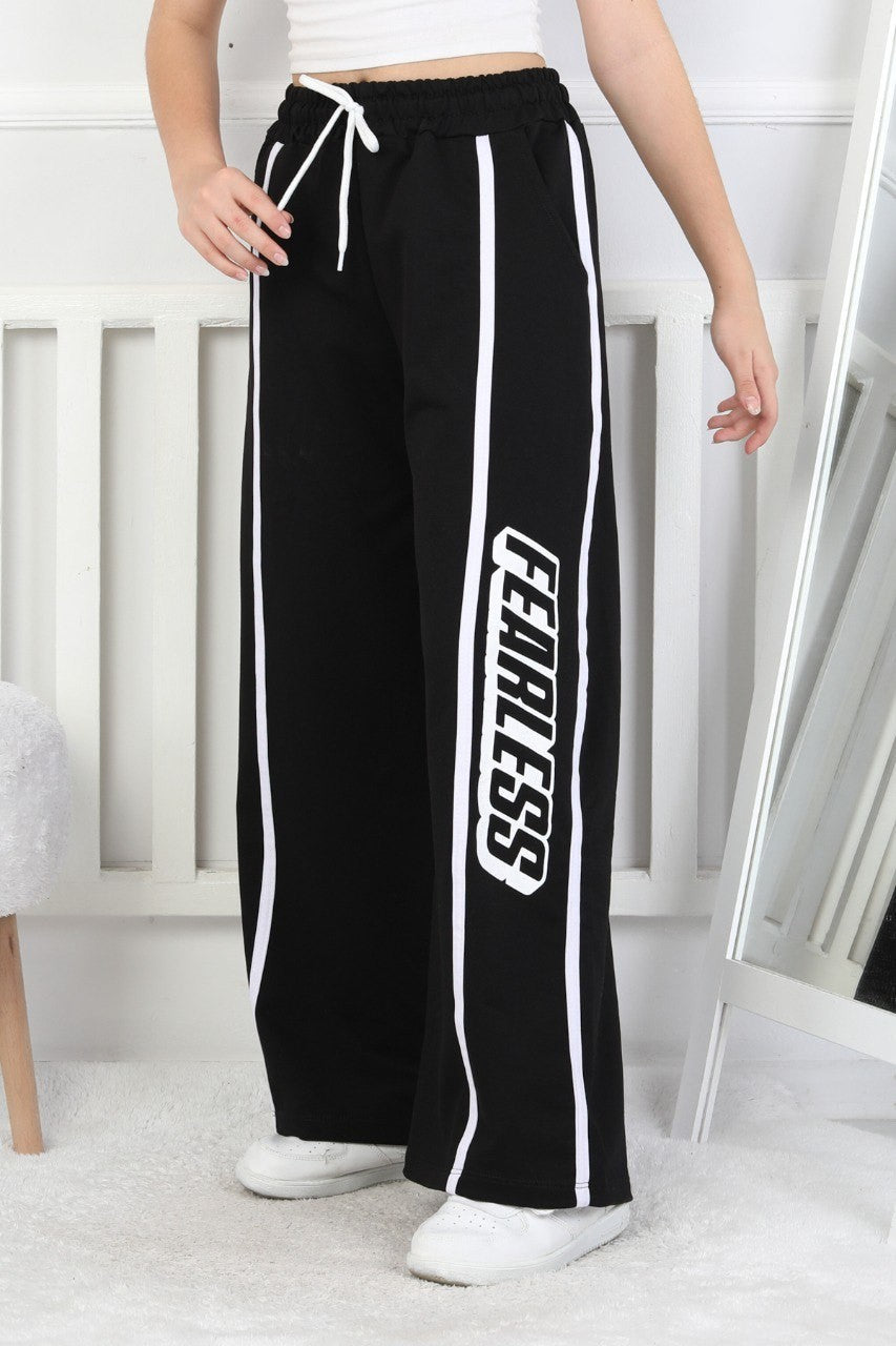 İki İplik Baskılı Kız Çocuk Eşofman Altı