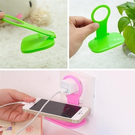 BUFFER® Universal Mobil Şarj Priz Askısı ve Telefon Tablet Tutucu Stand