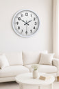 Zentime White Classic 52 Cm Metal Dekoratif Stil Duvar Saati