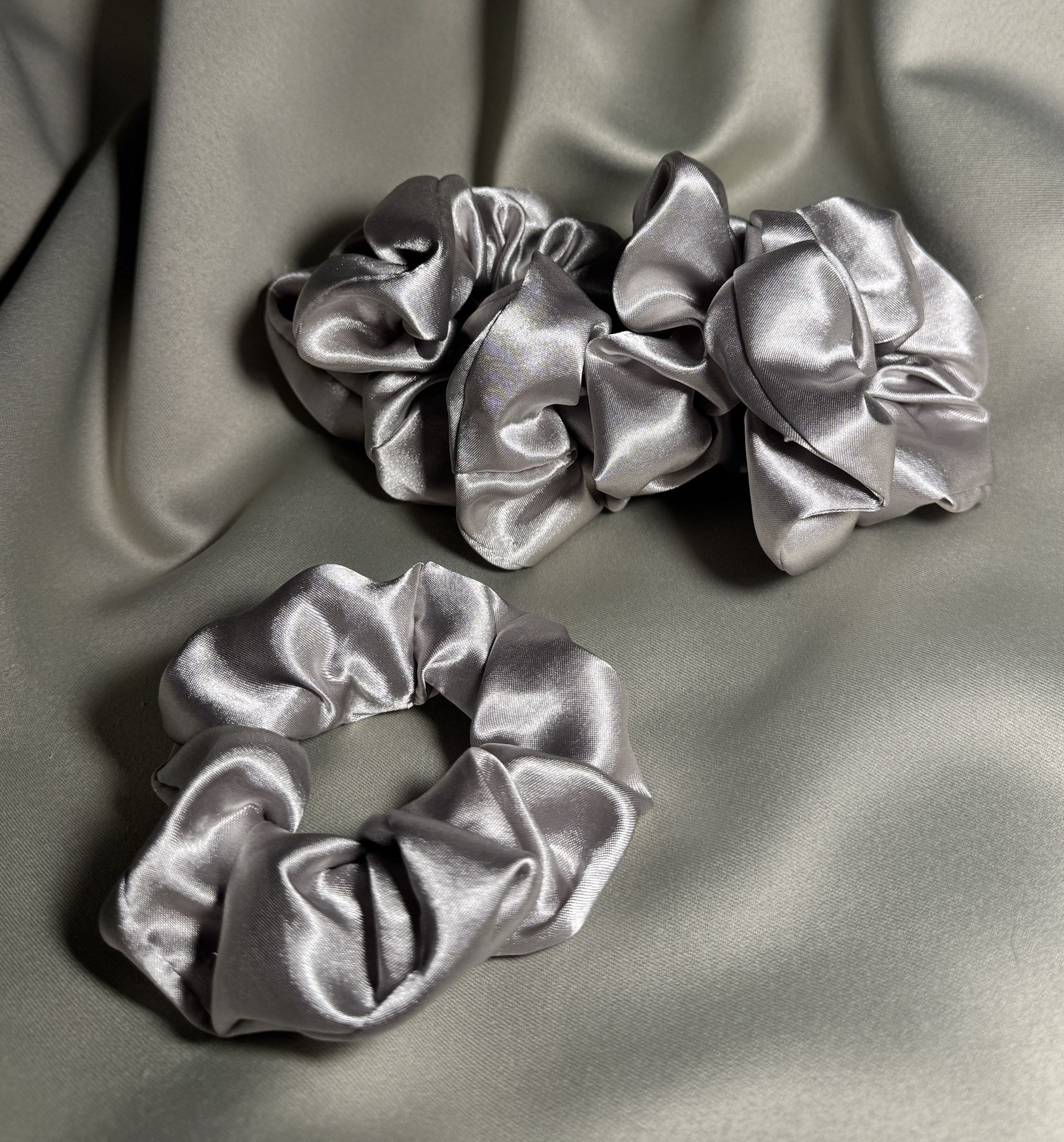 6’lı Saten Saç Tokası Seti – Saçı Kırmaz, İz Yapmaz – Gümüş