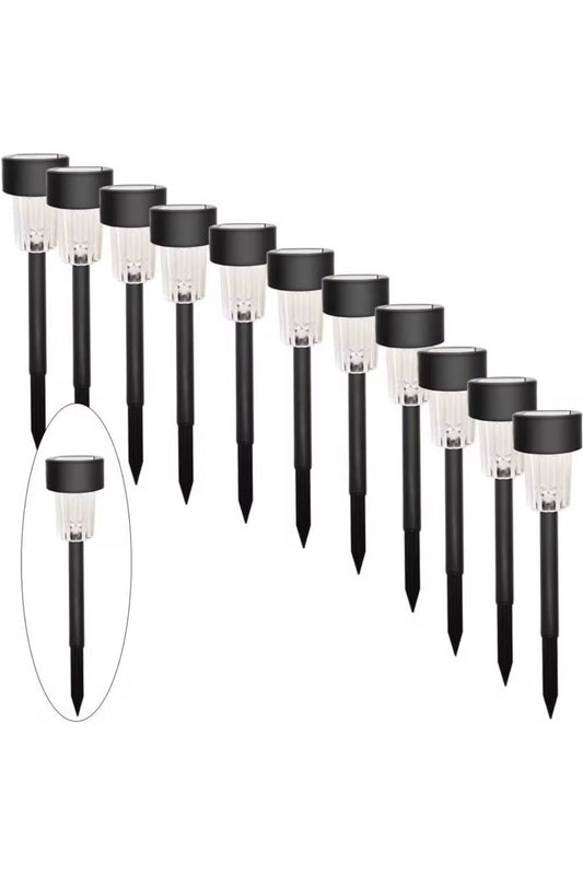 10'lu Günes Enerjili Led Bahçe Yolu Lambasi- Solar Aydinlatma Ip44 Su Geçirmez Isik Setil