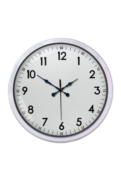 Zentime White Classic 52 Cm Metal Dekoratif Stil Duvar Saati