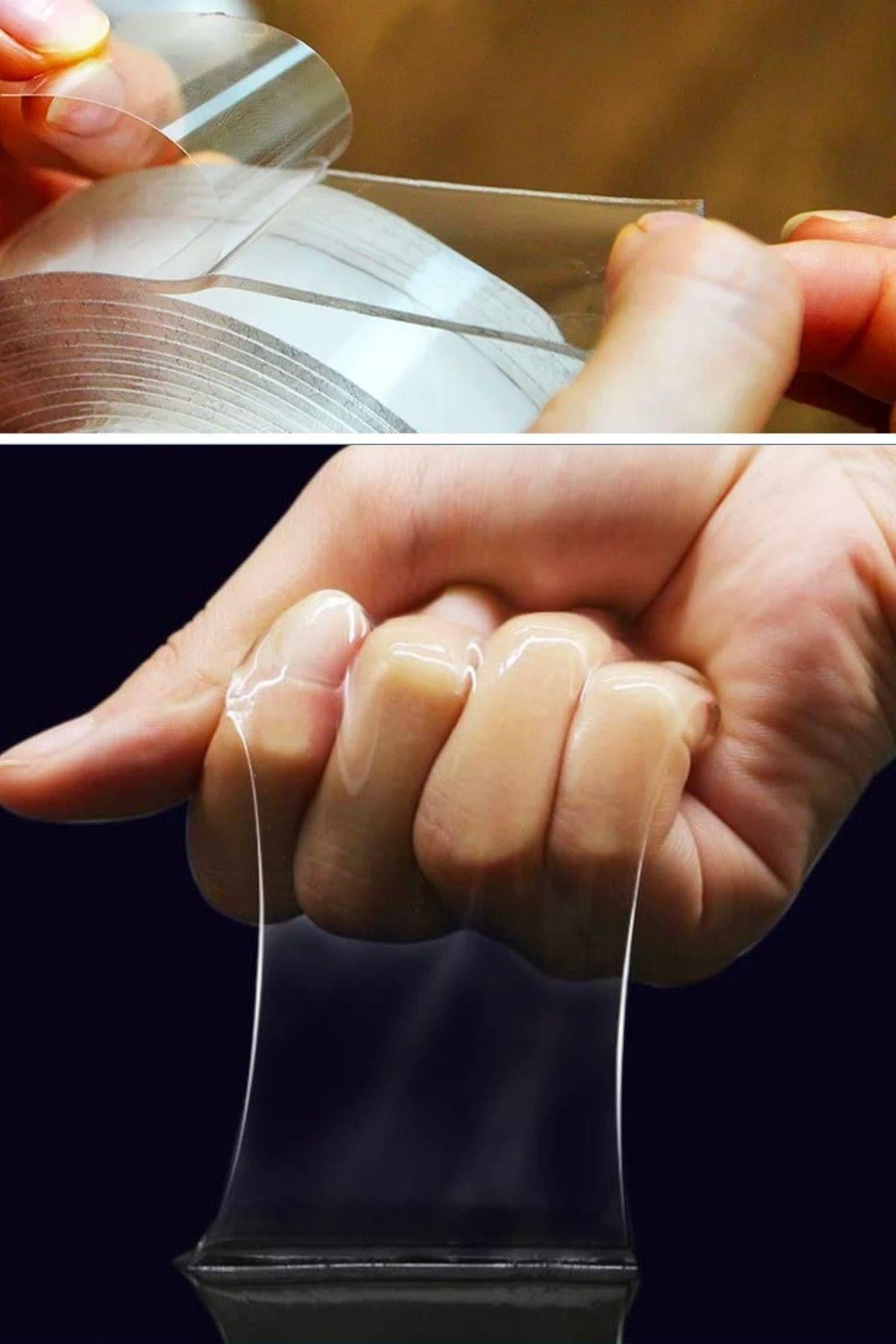 BUFFER® Ultra Güçlü Çift Taraflı 2 mt x 3 cm Çift Taraflı Nano Bant