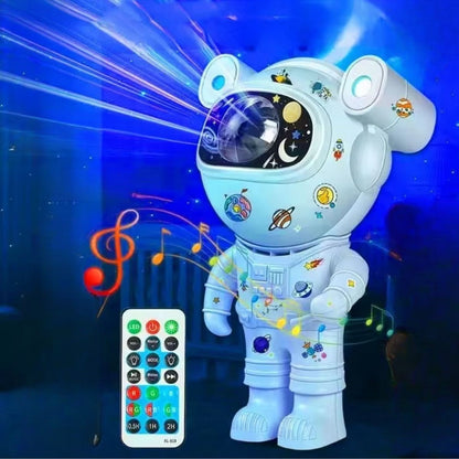 BUFFER® Stickerlı ,Kumandalı ASTRONOT Model Gece Lambası