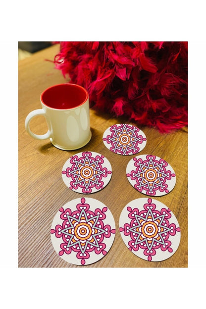 Desenli Bardak Altlığı