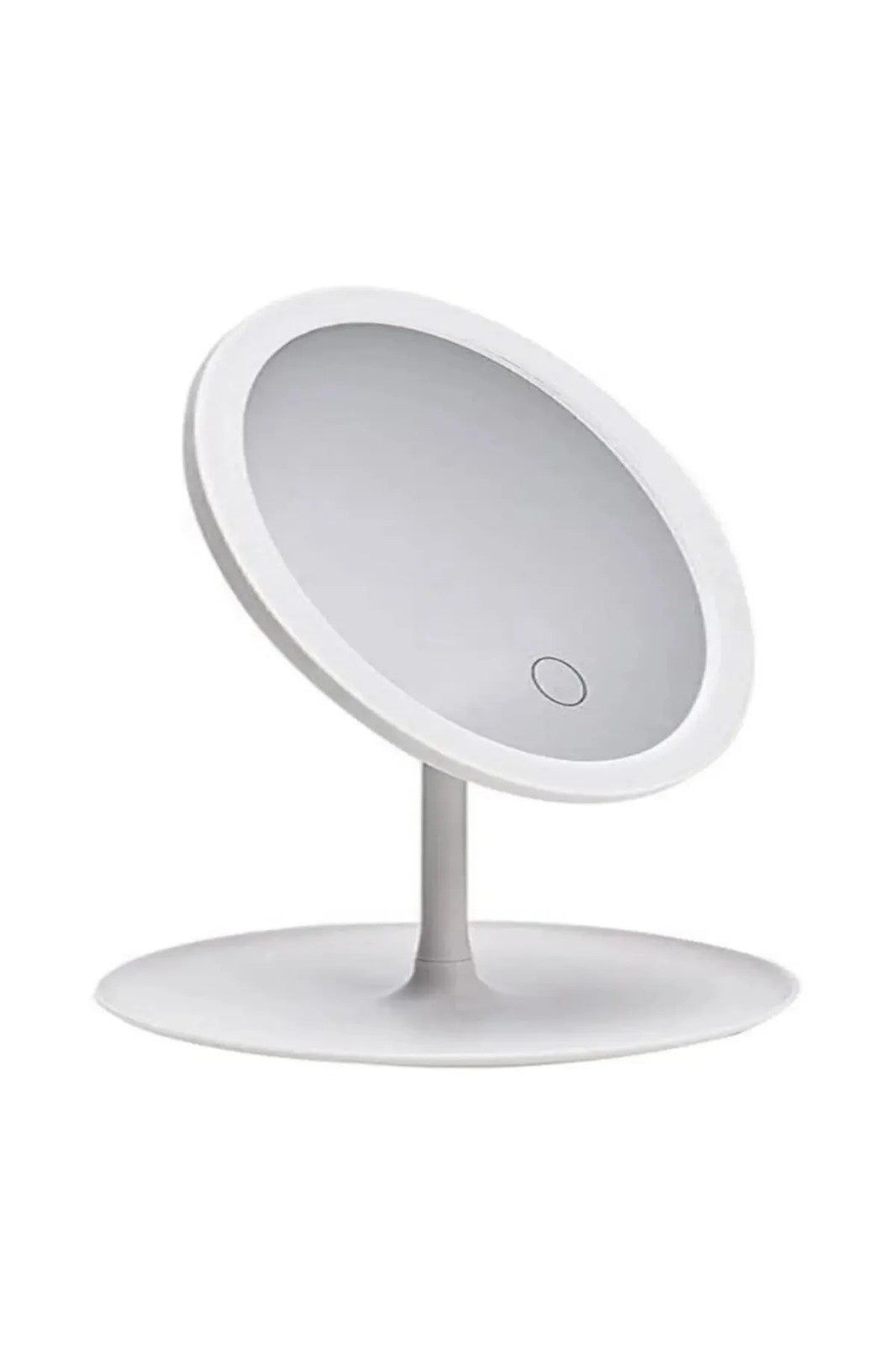 SONX  Dokunmatik Led Işıklı Usb Li Yuvarlak Masa Üstü Makyaj Aynası Makyaj Aynası Ledli