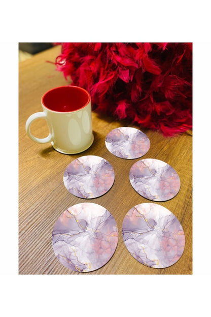 Mermer Desen Bardak Altlığı