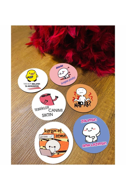 Renkli Bardak Altlığı