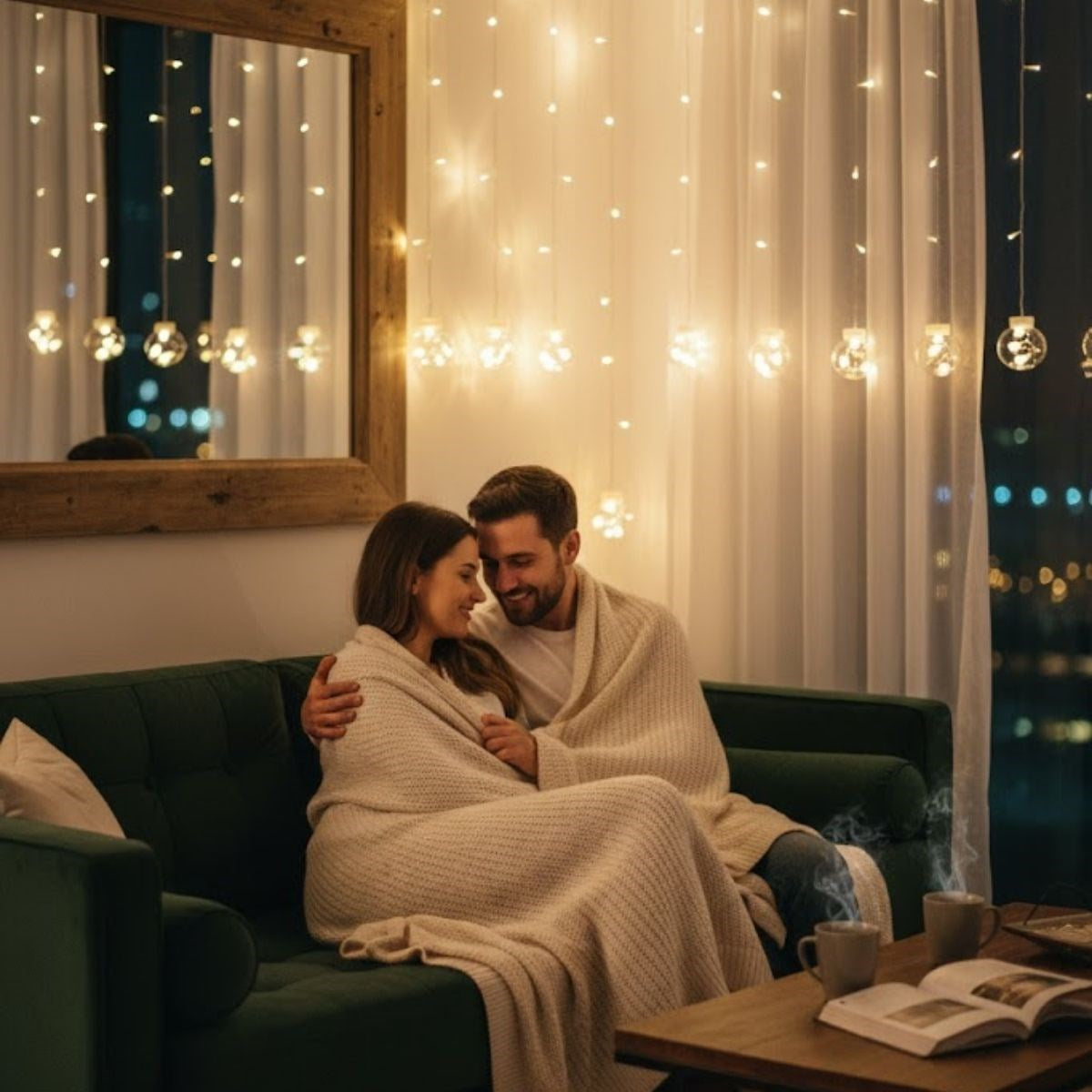 10 Sarkıtlı Kumandalı Dekoratif Top İçi Mini Toplu LED Günışığı Rengi Dekoratif Aydınlatma