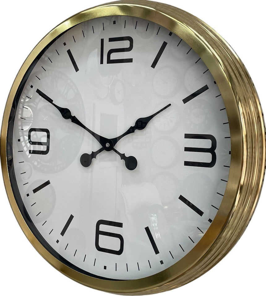 Zentime 60 Cm Gold Lüks Duvar Saati