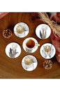 6 Adet Desenli Mdf Bardak Altlığı