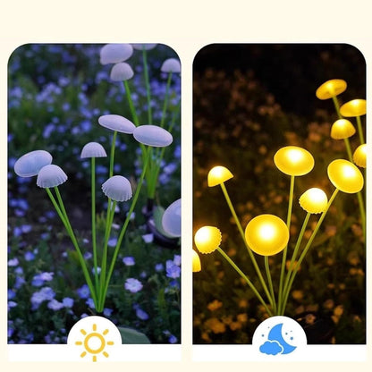 2 Adet Plastik Mantar Solar Bahçe Lambası – Güneş Enerjili LED Dış Mekan Aydınlatma, Otomatik Sensörlü Dekoratif Bahçe Işığı