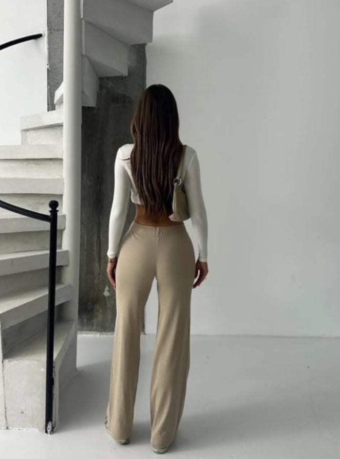 Kadın Modern Bej Pantolon