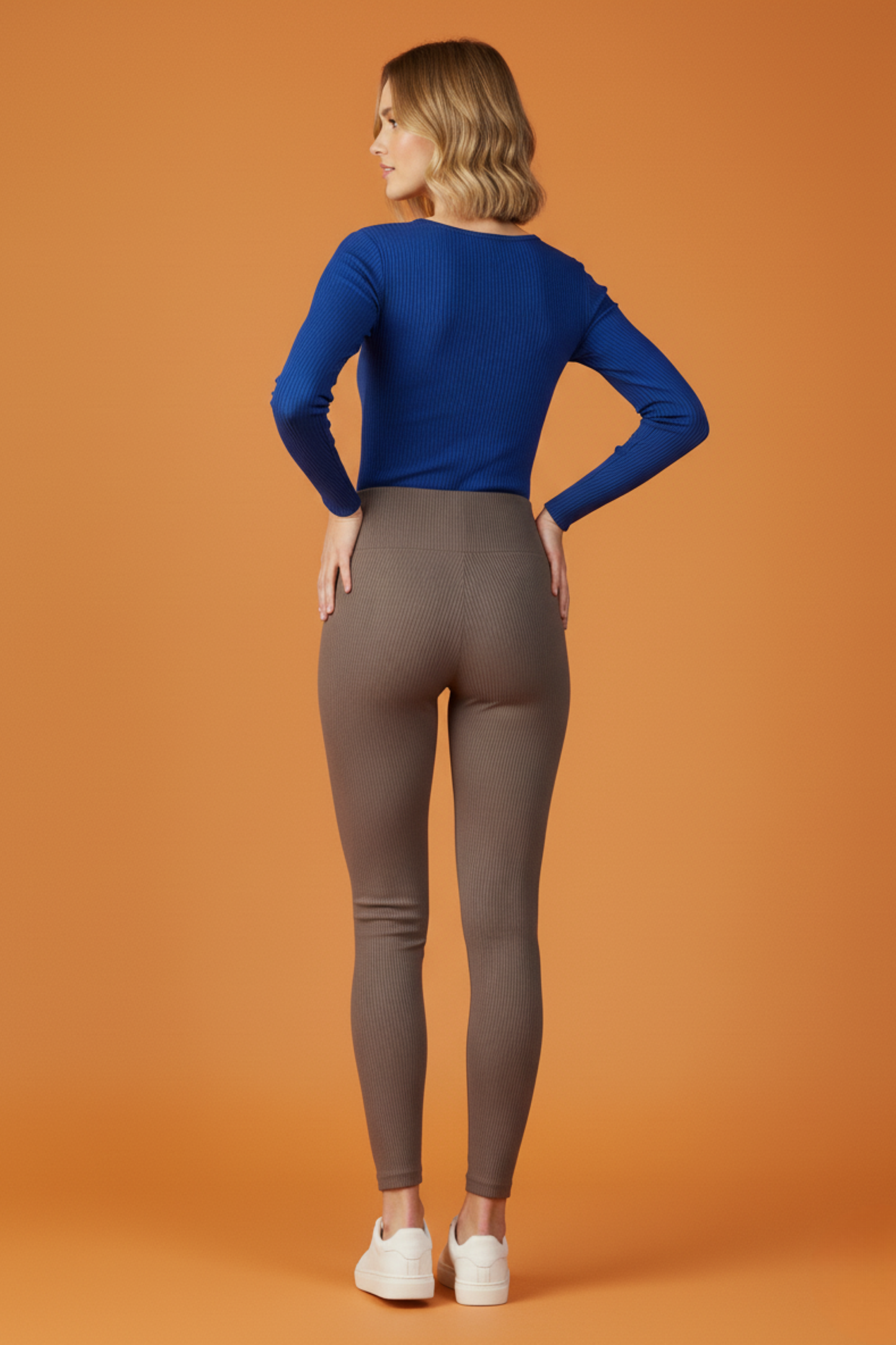 Kadın Fitilli Vizon Tayt