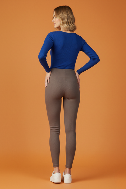 Kadın Fitilli Vizon Tayt