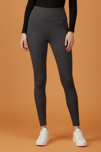 Kadın Fitilli Gri Tayt