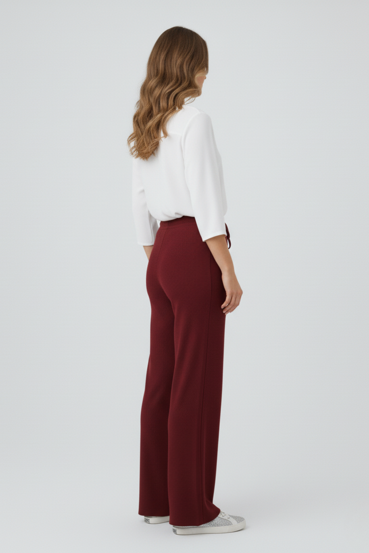 Kadın Modern Bordo Pantolon