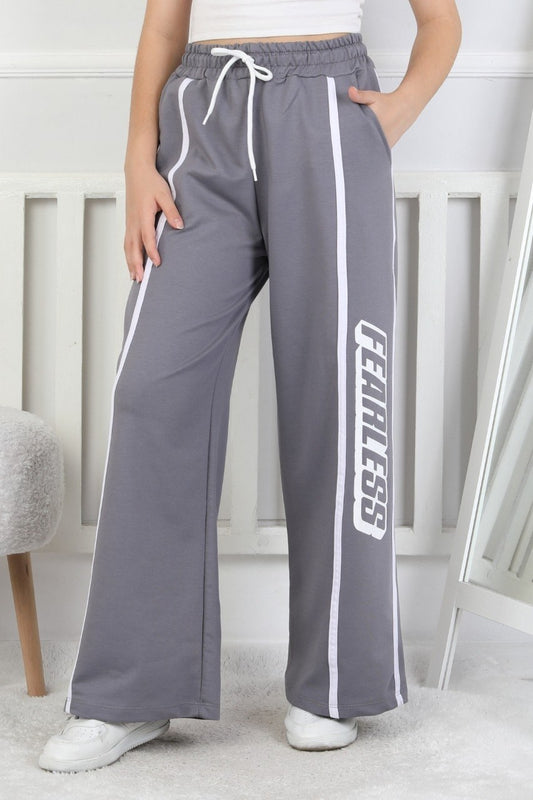 İki İplik Baskılı Kız Çocuk Eşofman Altı