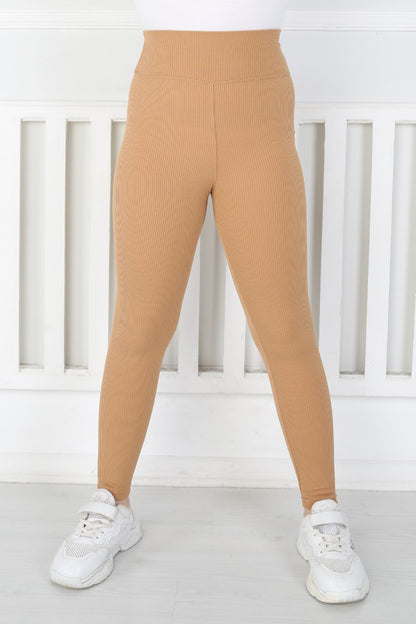 Dar Paça Birinci Kalite Fitilli Kumaş Hardal  Tayt