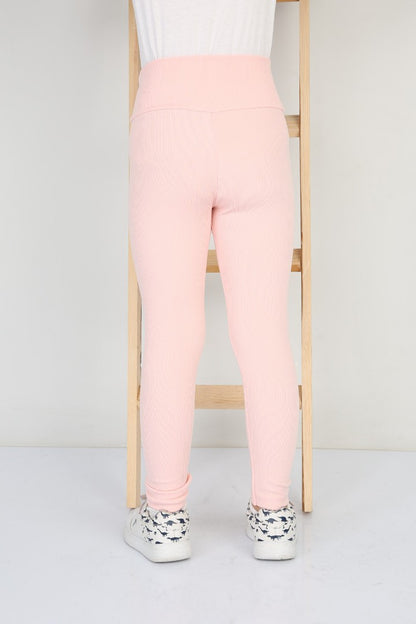 Şardonlu Fitilli Kumaş Arma Detaylı Kız Çocuk Günlük Tayt