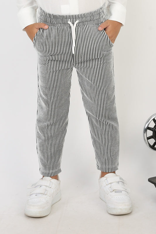 Arka Cep Arma Detaylı Fitilli Kumaş Erkek Çocuk Günlük Pantolon