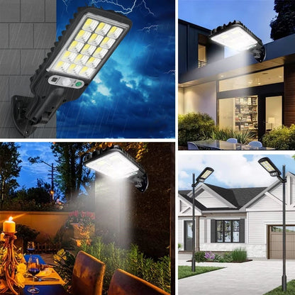 BUFFER® 3 Farklı Işık Modlu Güneş Enerjisiyle Şarj Olan Dış Mekan Uyumlu Kumandalı Solar Duvar LEDİ