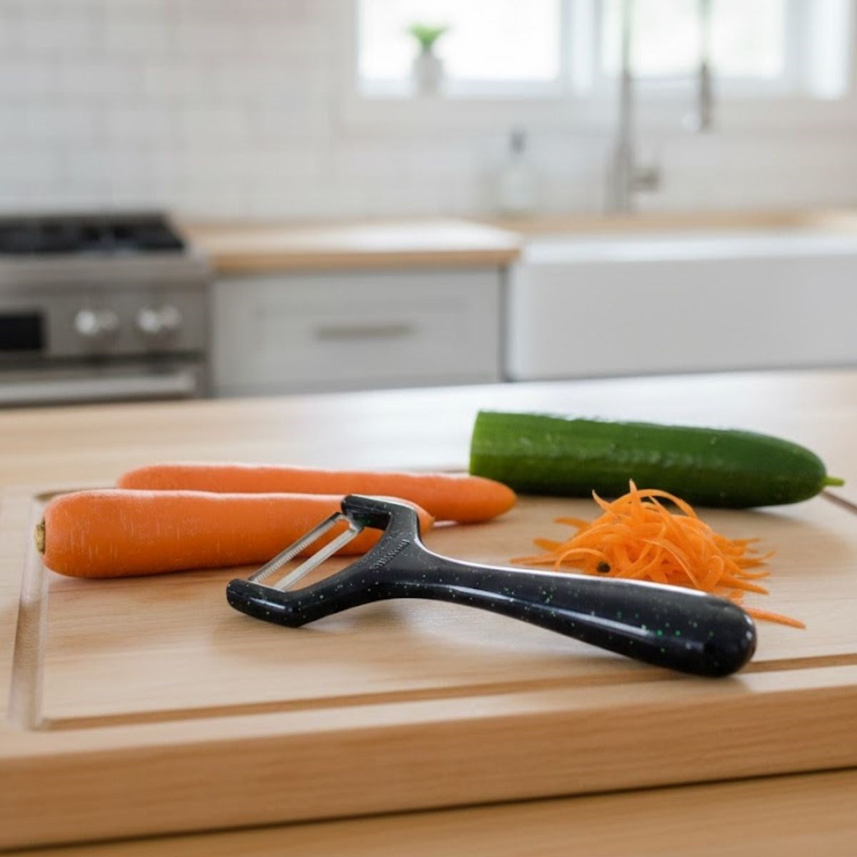 Solingen Çelik Küçük Boy Meyve Sebze Soyacak – Keskin Paslanmaz Soyucu Aparat