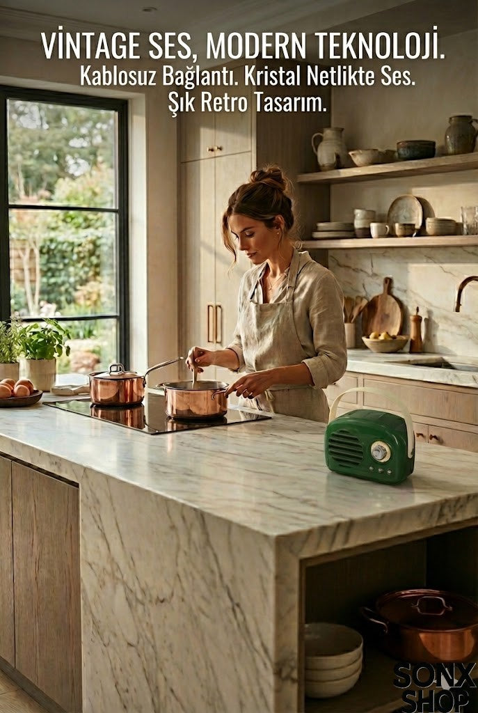 Nostaljik Retro Bluetooth Hoparlör