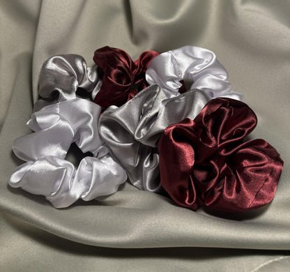6’lı Saten Saç Tokası Seti – Saçı Kırmaz, İz Yapmaz – Gümüş