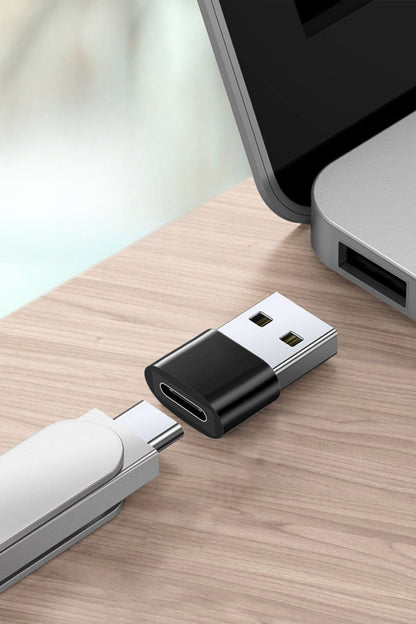 BUFFER® USB'den TYPE-C 'ye Dönüştürücü Adaptör Veri Aktarımı Sağlayıcı Şarj Data Çevirici