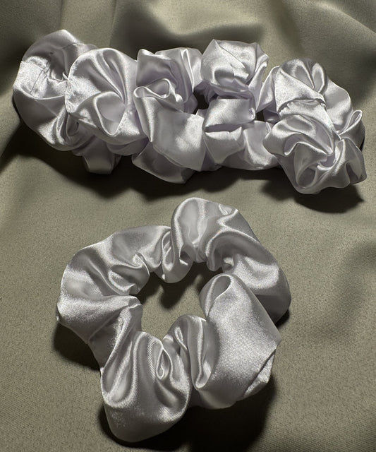 6’lı Saten Saç Tokası Seti – Saçı Kırmaz, İz Yapmaz – Beyaz