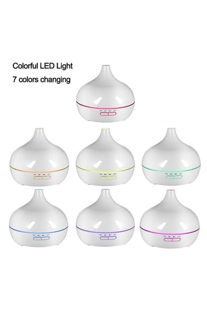 sonx Aroma Difüzörü Gece Işığı 7 Led Hava Nemlendirici Kumandalı Buhar Makinesi 500 ml
