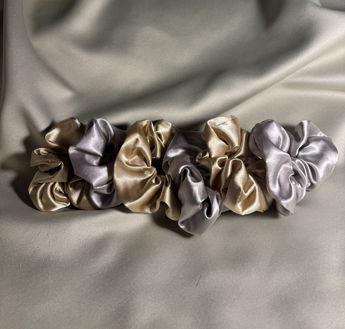 6’lı Saten Saç Tokası Seti – Saçı Kırmaz, İz Yapmaz – Gümüş
