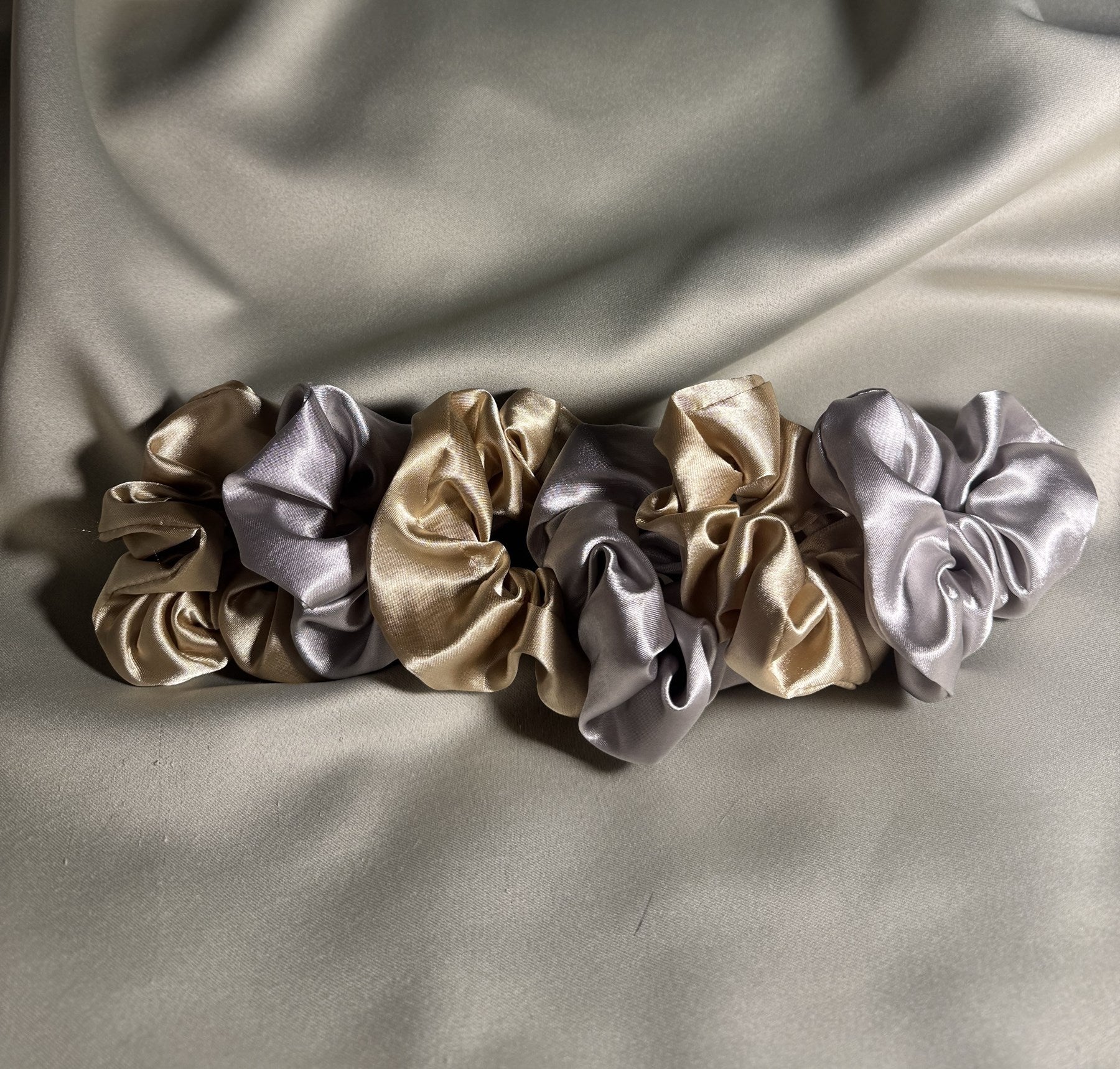 6’lı Saten Saç Tokası Seti – Saçı Kırmaz, İz Yapmaz – Gümüş