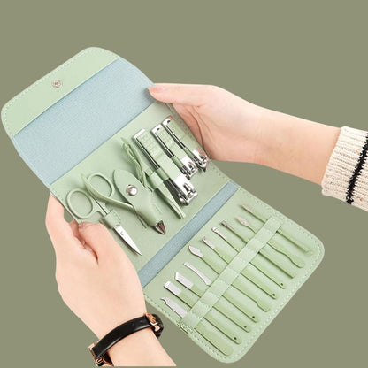 BUFFER® Kendiliğininden Çantalı Seyahat Tipi 16 Parça Manikür Pedikür Seti