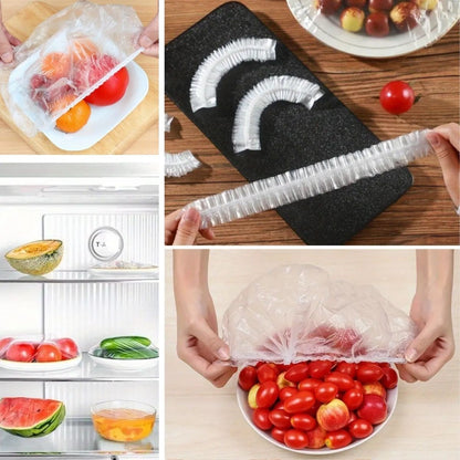 BUFFER® 100 Adet Tazeliği Koruyan Tencere ve Tabak Bonesi  Çok Amaçlı Kullan At Tabak Bonesi