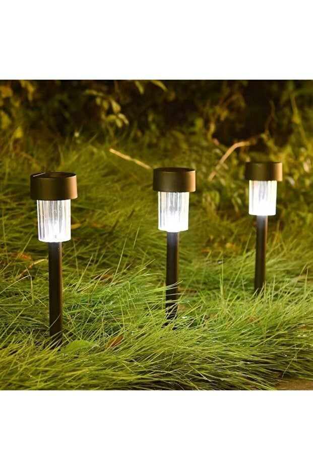 10'lu Günes Enerjili Led Bahçe Yolu Lambasi- Solar Aydinlatma Ip44 Su Geçirmez Isik Setil