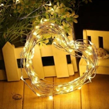 Sarı Peri LED Flaşlı Işık – 3 Metre Dekoratif Oda ve Organizasyon Aydınlatması