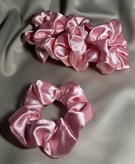 6’lı Saten Saç Tokası Seti – Saçı Kırmaz, İz Yapmaz – Pembe