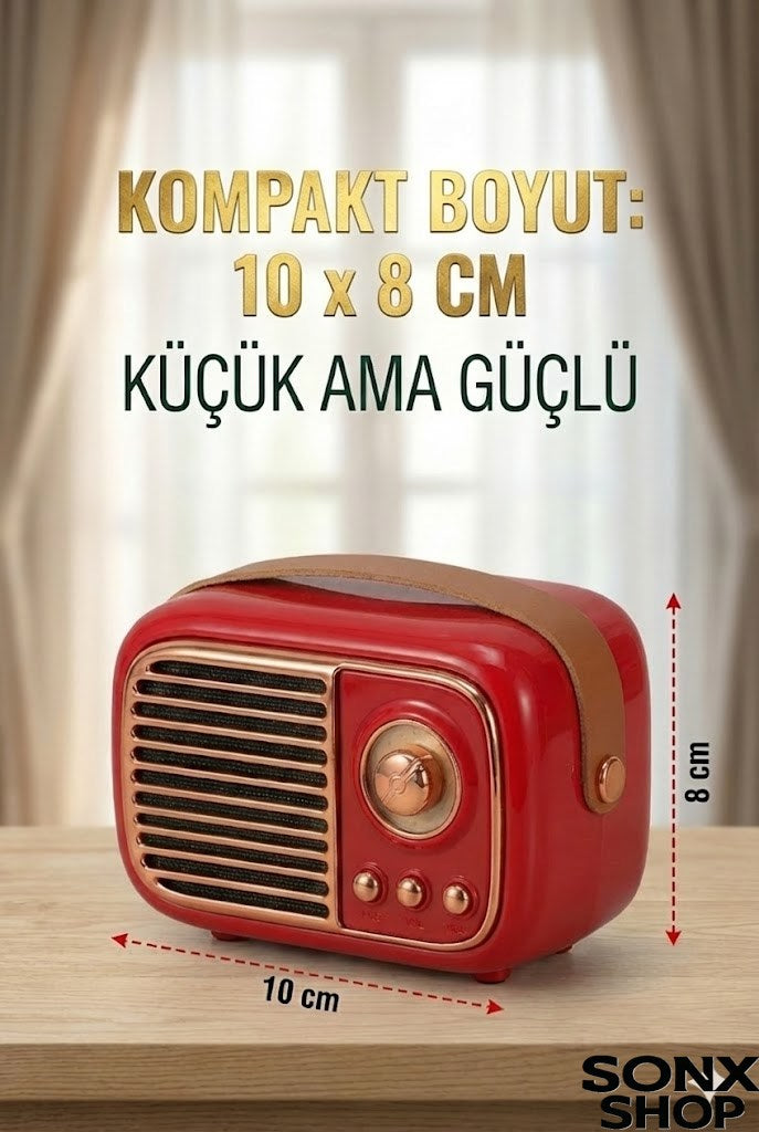 Nostaljik Retro Bluetooth Hoparlör