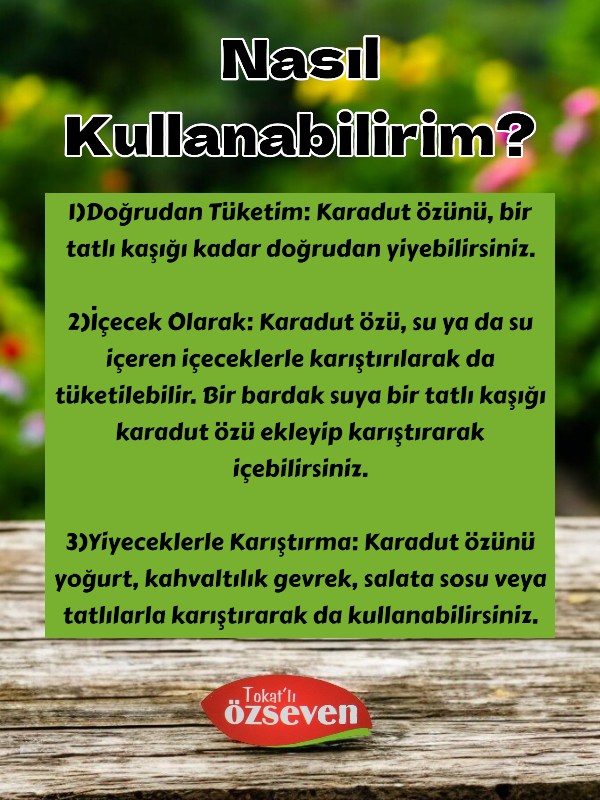 Özseven Karadut Özü 300gr