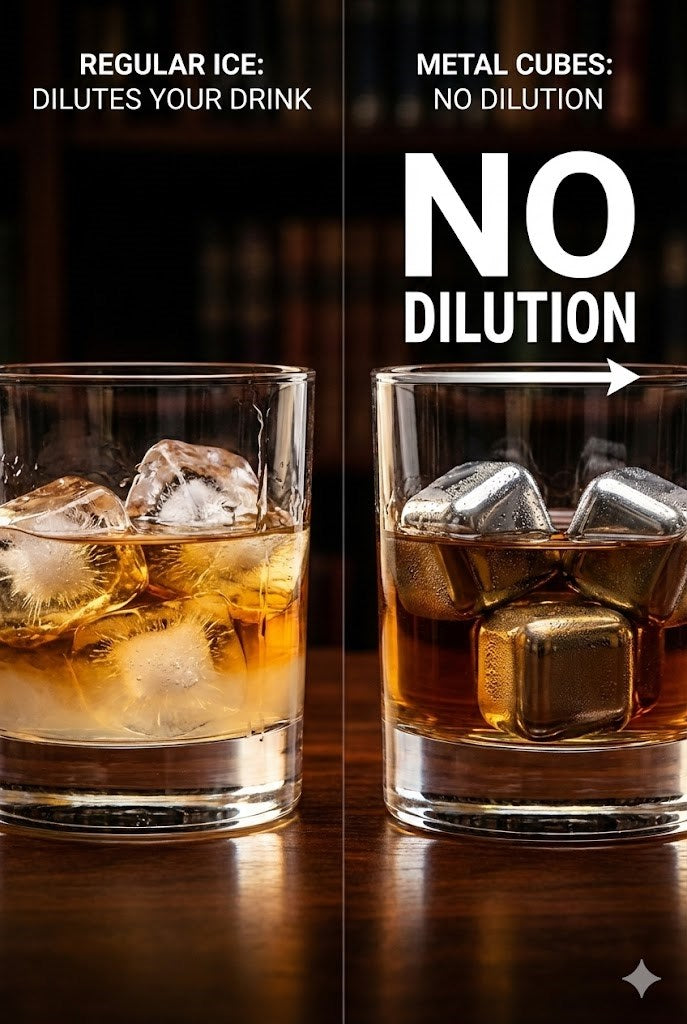 Paslanmaz Çelik Buz Küpü 4’lü Set