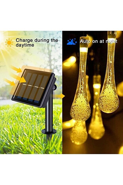 10'lu Günes Enerjili Led Bahçe Yolu Lambasi- Solar Aydinlatma Ip44 Su Geçirmez Isik Setil