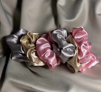 6’lı Saten Saç Tokası Seti – Saçı Kırmaz, İz Yapmaz – Pembe