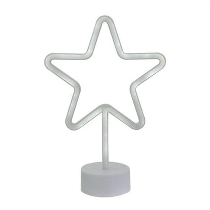 BUFFER® Yıldız Tasarımlı Neon Led Masa Ve Gece Lambası Dekoratif Işık