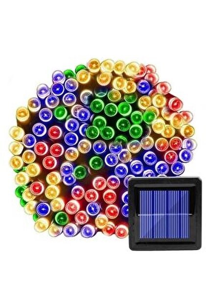 Solar Güneş Enerjili Dış Bahçe 8 Modlu 10 metre (RGB) 120 led dekoratif Aydınlatma
